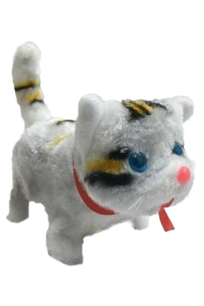 RoseRoi Oyuncak Kedi Pilli Yürüyen Sesli Kedi - 1