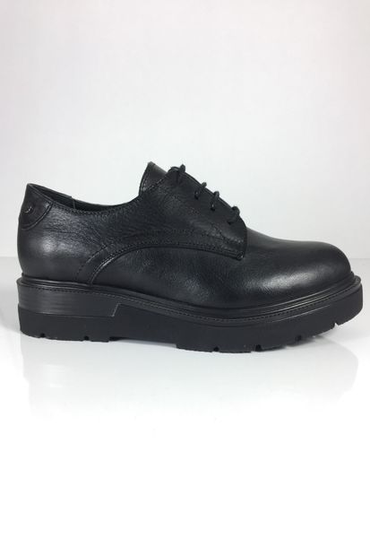 DERİCİ Kadın Hakiki Deri Klasik Siyah Ayakkabı - 6