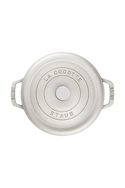 Staub La Cocotte Döküm Tencere, 20 cm | Trüf Beyazı | Yuvarlak
