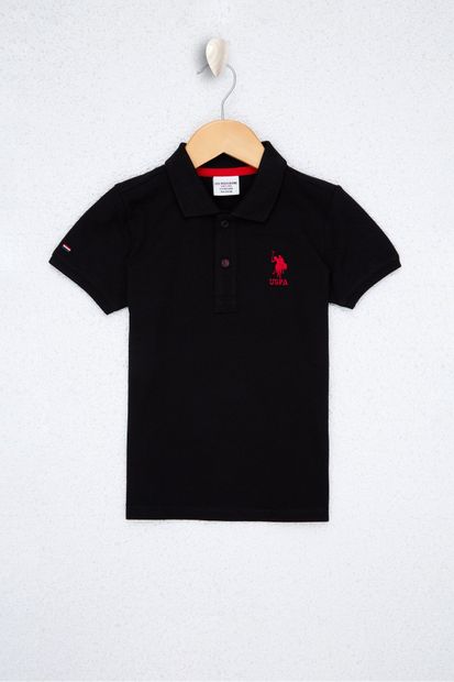 U.S. Polo Assn. Sıyah Erkek Çocuk T-Shirt - 1