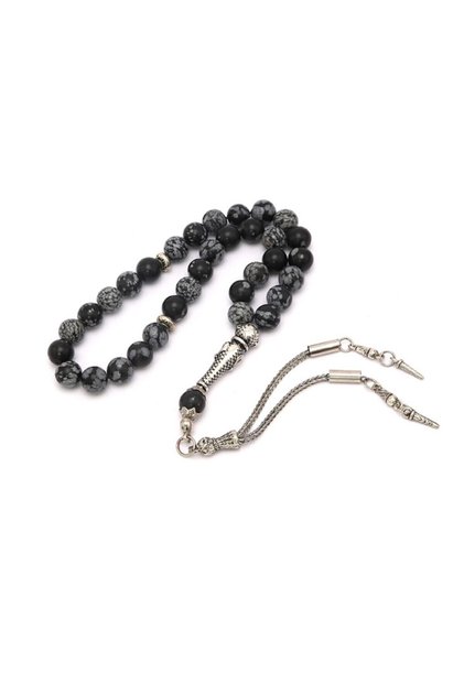 Certified Obsidian Natural Stone Prayer Beads