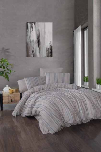 Organic Cotton Linen Duvet Cover Set