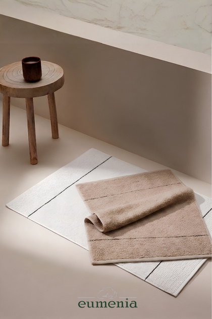 Sahara 50X70 cm 2-Pack Foot Towel/Bath Mat | Beige-Cream