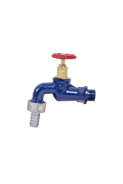 Robinet dublu, fontă 3/4 albastru / ZTS 8370