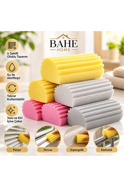 Moist Eraser Sponge: Multi-Purpose Cleaning and Dusting Sponge with Water-Activated Stain Remover, 1 Piece