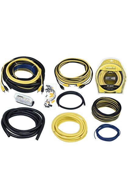 コンプレックス　カンファセット For-X 6 Ga Profesyonel Seri Kalın Oto Amfi Kablo Seti Xy-6kıt