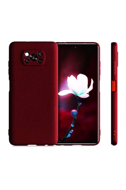 Poco X3 Nfc / Poco X3 Pro Compatible Burgundy Guardian Matte Silicone Case