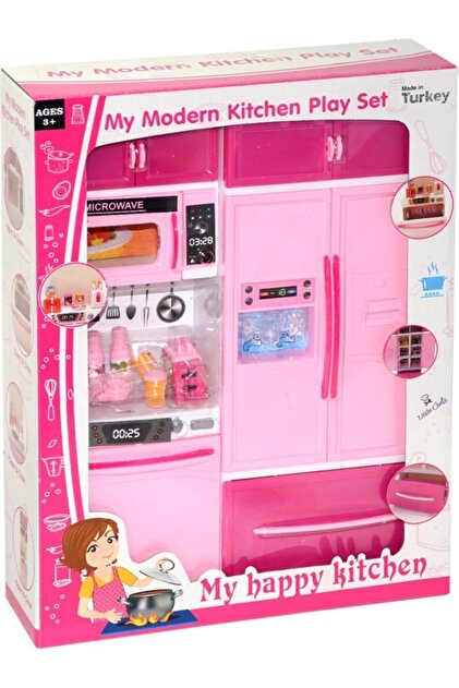 Genel Markalar My Happy Kitchen 2'li Mutfak Seti Buzdolabı Bulaşık