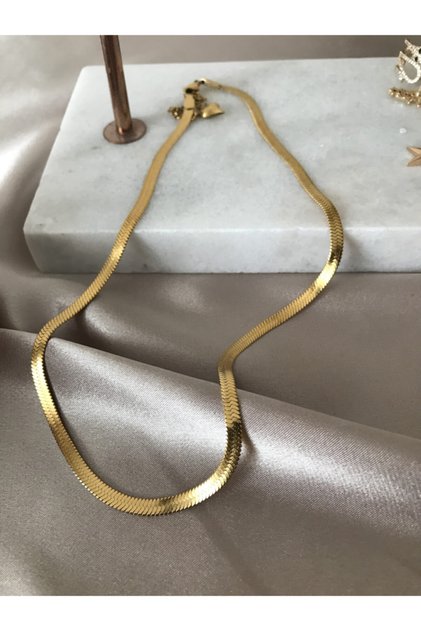 Flat Steel Italian Chain Bracelet