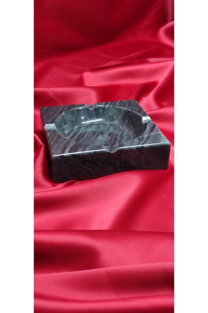 Light Black Real Marble Ashtray Thick Special Series