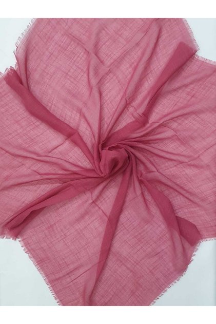 Women's Pomegranate Blossom Cotton Flared Scarf 100x100cm