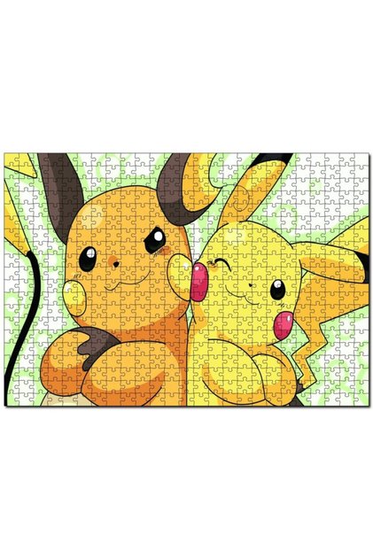 Pokemon Pikachu And Raichu Visual 120 Piece Puzzle Jigsaw Puzzle Mdf (Wooden)