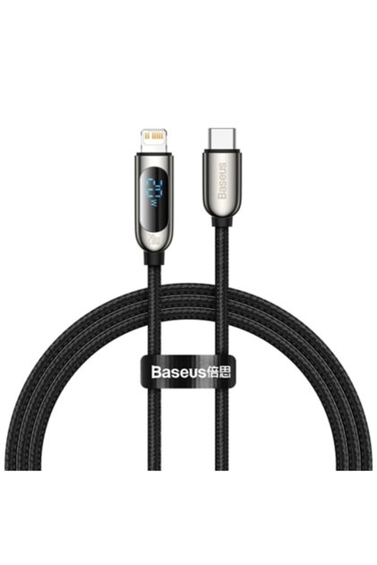 20w Dijital Göstergeli Ekranlı Type C Lightning Iphone Hızlı Şarj Kablosu 1mt Catlsk-01