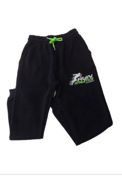 Boy 13-16 Years Old Black 3 Thread Single Bottom Tracksuit