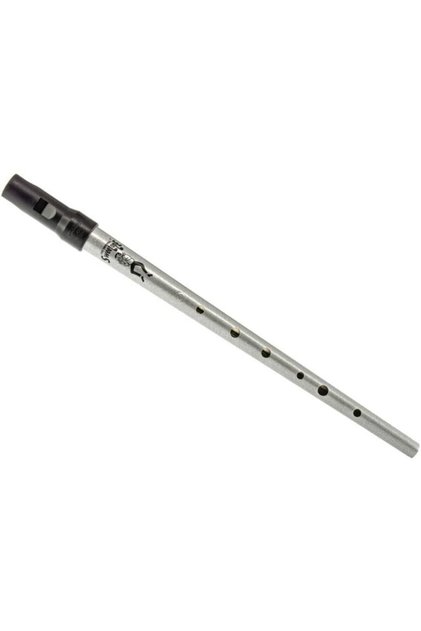 Gümüş Gri Irlanda Flütü Tinwhistle D Sweetone Kılıf