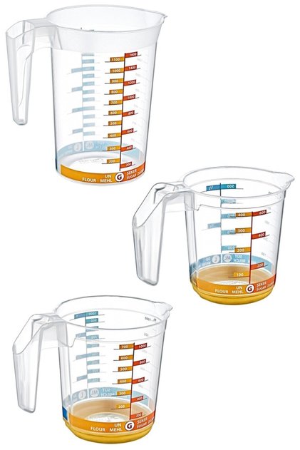 Graduated Measuring Cup Water-milk-flour-candy Set of 3