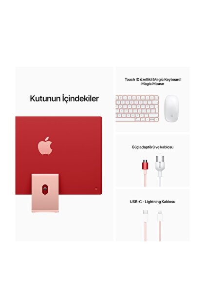 Apple Imac M1 Çip 8c Cpu-8c Gpu 8gb 256 Gb Ssd Macos Retina 24