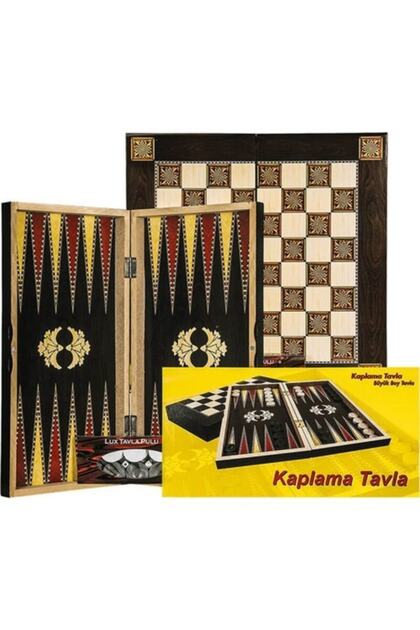 BULDUK Eser Tavla Kaliteli Ahşap Sedef Kaplama Tavla - Dama 43,5 X