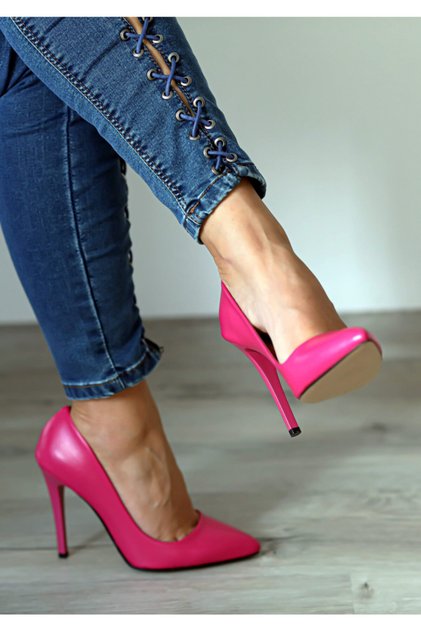"stiletto" Fuşya - Yüksek Ince Topuk Kadın Ayakkabısı