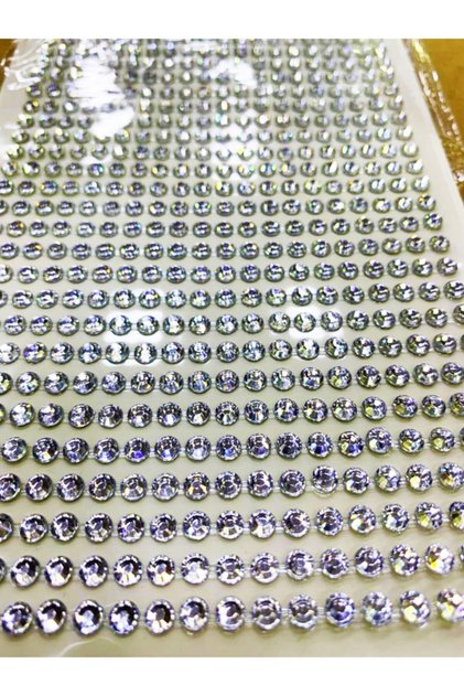 Yapışkanlı Kristal Süsleme Taşları 6mm Tasarım Taş Boncuk 500 Adet