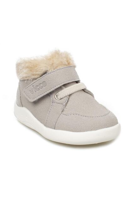 946.E21K223 Tinky First Step Gray Children's Shoes