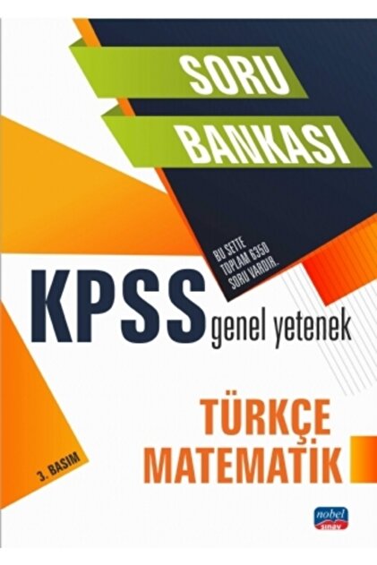 Genel Markalar KPSS Genel Yetenek: Türkçe Matematik Soru Bankası