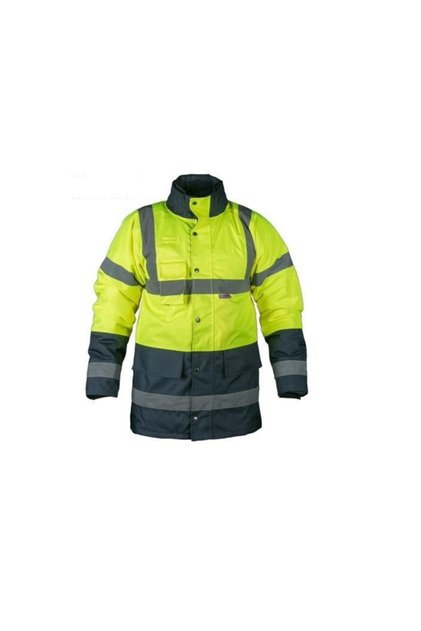 Unisex Sarı Lacivert Çift Renk Parka ® Uw 321 Hi-vis