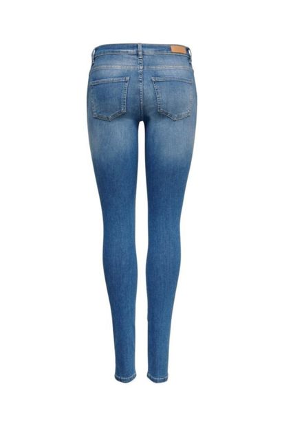 Only Shape Regular Skınny Mavi Taşlama Jeans - 4