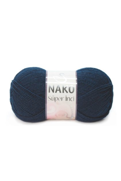 Super Pearl Hand Knitting Yarn Wool Color Code:3088 Navy Blue