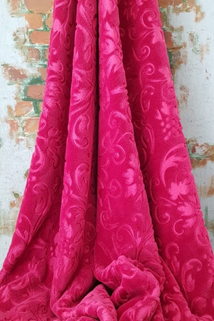 Pătură dublă Trendy Embos - Fuchsia