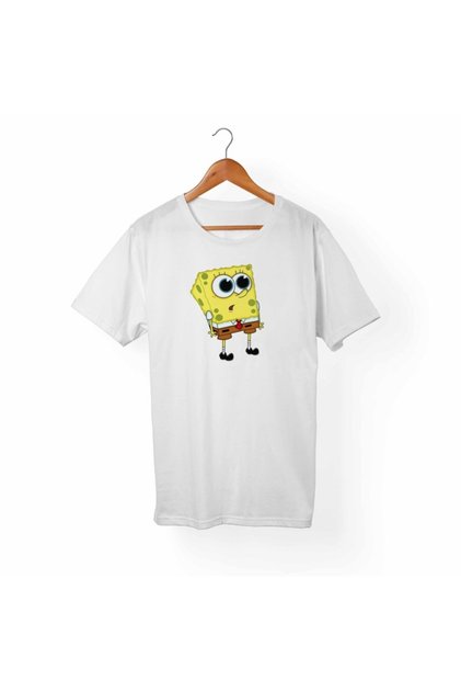 Unisex White Spongebob T-Shirt