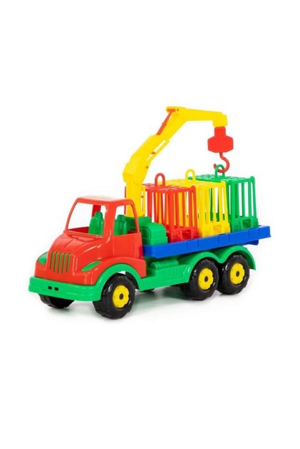 Toy 44105 Truck Crane Animal Transport Vehicle 45 cm