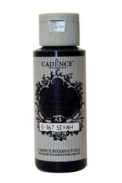 Style Mat Enamel Cam Boyası 367-siyah 59ml (porselen - Se
