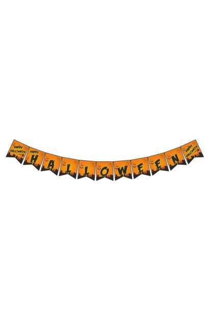 1 Piece Halloween Figured Pennant, Happy Halloween Ornament