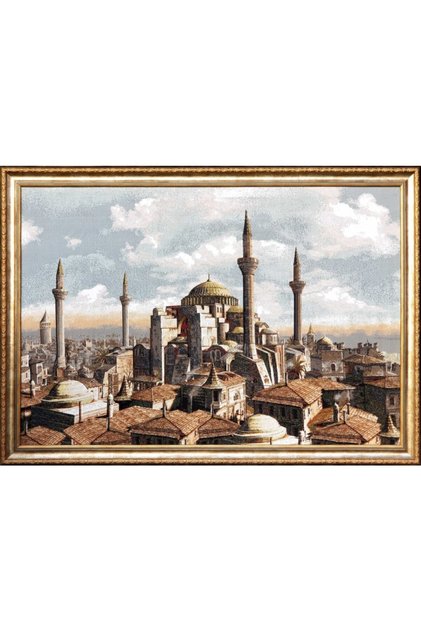 Hagia Sophia Mosque Woven Tapestry Fabric - For Framed, Upholstery and Everything You Dream