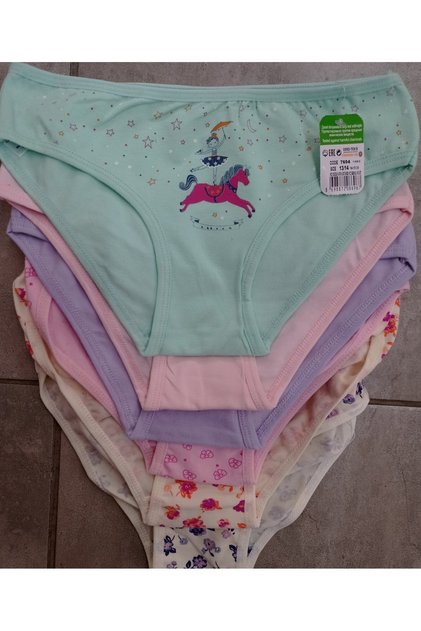 Girl's 6-Piece Cotton Panties