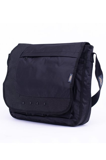 Moda Gk-60 Unisex Siyah Postacı Kolej Çantası