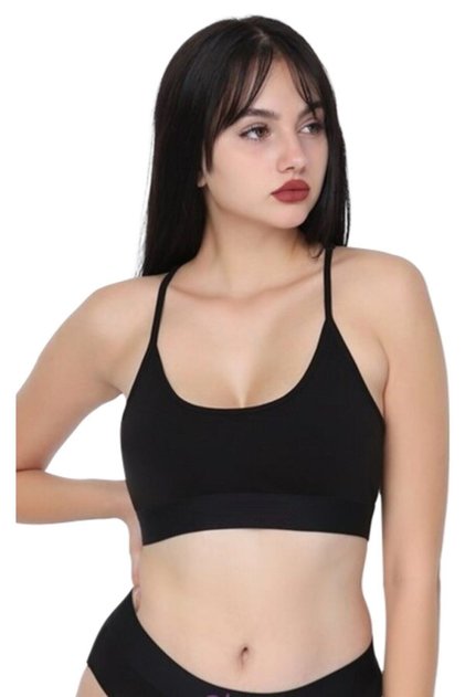 Women's Black Bustier Bra