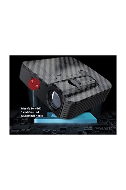 FEMEX Mesafe Sensörlü Pilli Yapıştırmalı Kapı Altı Led Logo Tüm