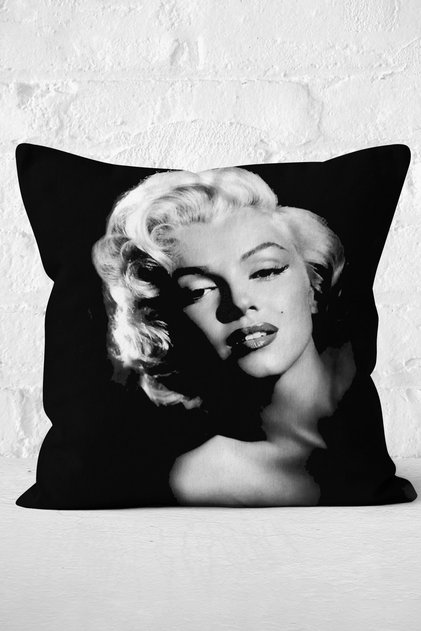 Marilyn Monroe Illustrated Digital Printed Decorative Pillow Cushion Cover