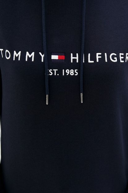 Tommy Hilfiger Kadın Geniş Kalıp Sweatshirt Ww0ww26410 Lacivert - 7
