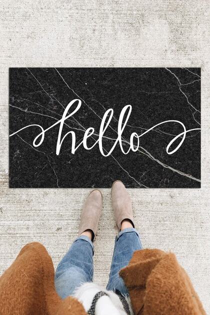 Hello Door Mat Decorative Outdoor/Home/Bathroom/Kitchen/Bedroom/Entryway Door Mat