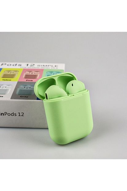RoyTeknoloji I12 Yeşil Tüm Telefonlar Ile Uyumlu Bluetooth Kulaklık - 2