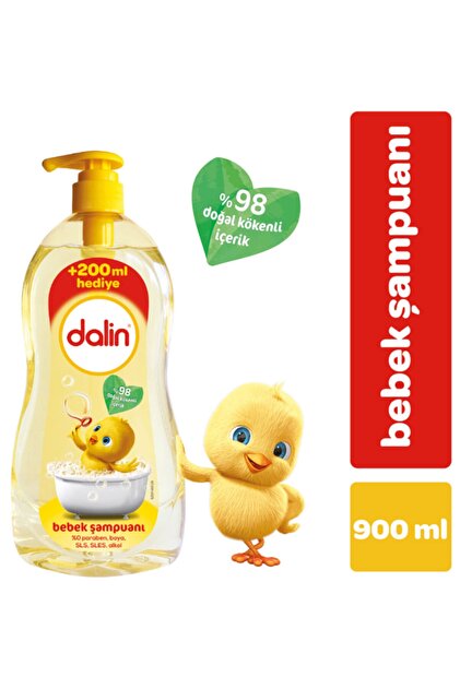 Dalin Unisex Bebek Şampuanı Klasik 900 ml - 2