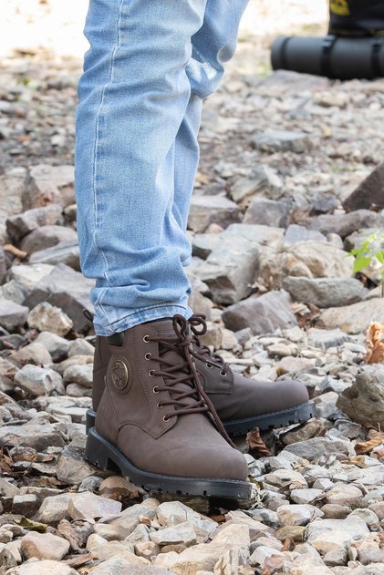 Waterproof Fur Winter Zippered Boots Rubber Sole Sturdy Outdoor Guaranteed Product Brown