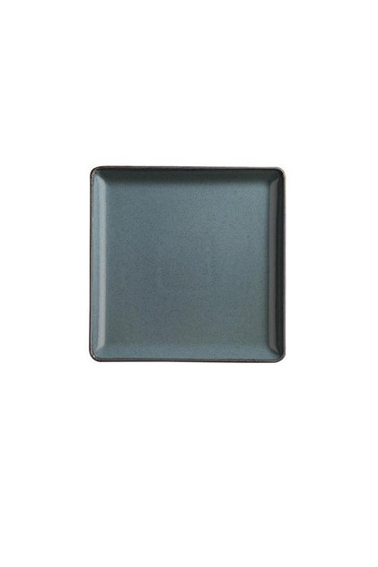 23 Cm Square Flat Porcelain Plate Blue