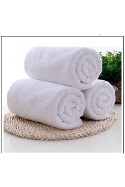 Nurpak 100% Cotton Hotel Towel Large Bath Towel White Towel 70x140