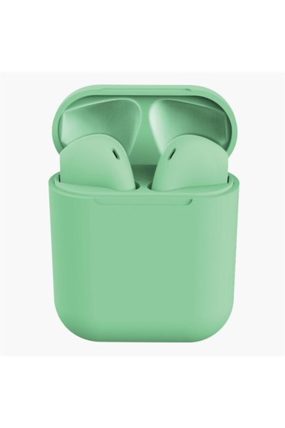 RoyTeknoloji I12 Yeşil Tüm Telefonlar Ile Uyumlu Bluetooth Kulaklık - 1