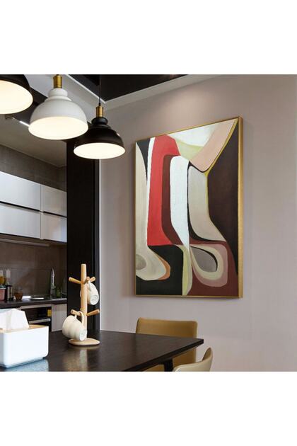 Altın Metal Çerçeveli Kanvas Tablo 70x100cm M248-a