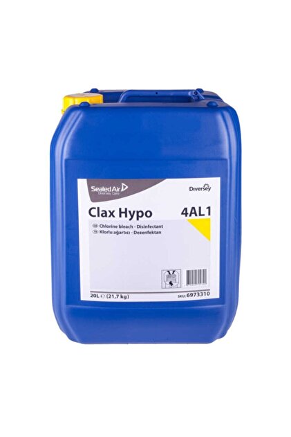Diversey Clax Hypo 4al1 Klorlu Sıvı Ağartıcı Ve Dezenfektan 20